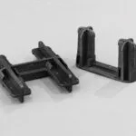 Single or double locking pin used for height, width or length installation